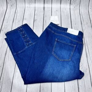 NWT Cato Est.1946 Pull-On Jeans Curvy Skinny Crop 24W
